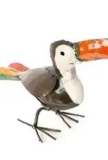 Swahili African Modern Recycled Metal Toucan Sculpture
