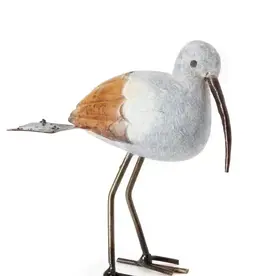 Swahili African Modern Metal and Stone Stork Bird Sculpture