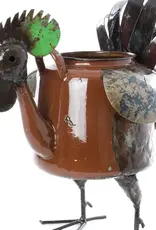 Swahili African Modern Recycled Teapot Rooster - Large