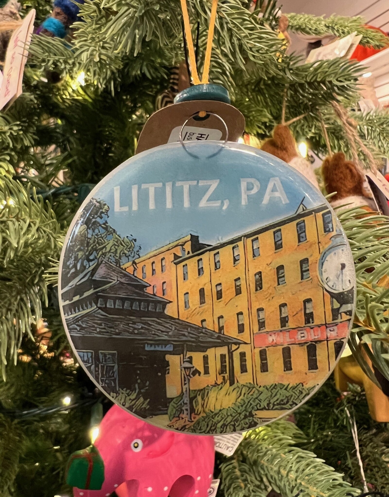 Pampeana Lititz Wilbur Ornament