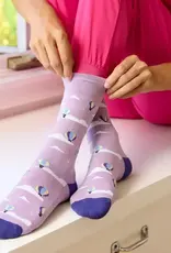 Conscious Step Socks that Fight Childhood Cancer (Purple Hot Air Balloons)