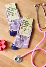 Conscious Step Socks that Fight Childhood Cancer (Purple Hot Air Balloons)