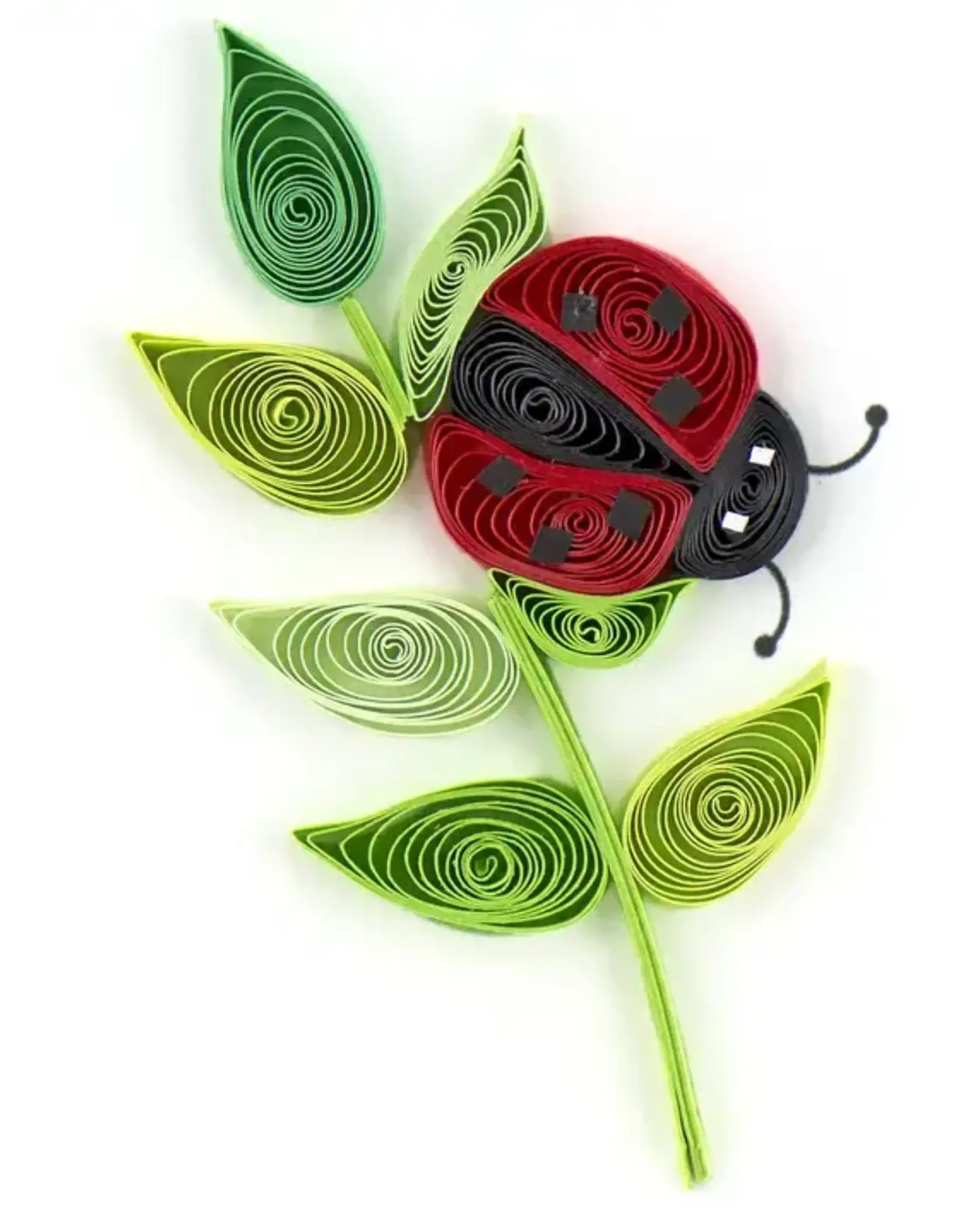 Quilling Card Quilled Ladybug Gift Enclosure Mini Card