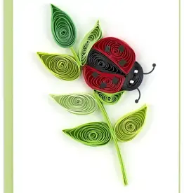 Quilling Card Quilled Ladybug Gift Enclosure Mini Card