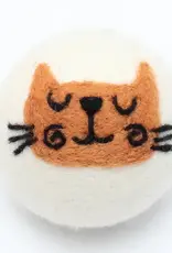 Ethical Global Orange Cat Felt Dryer Ball