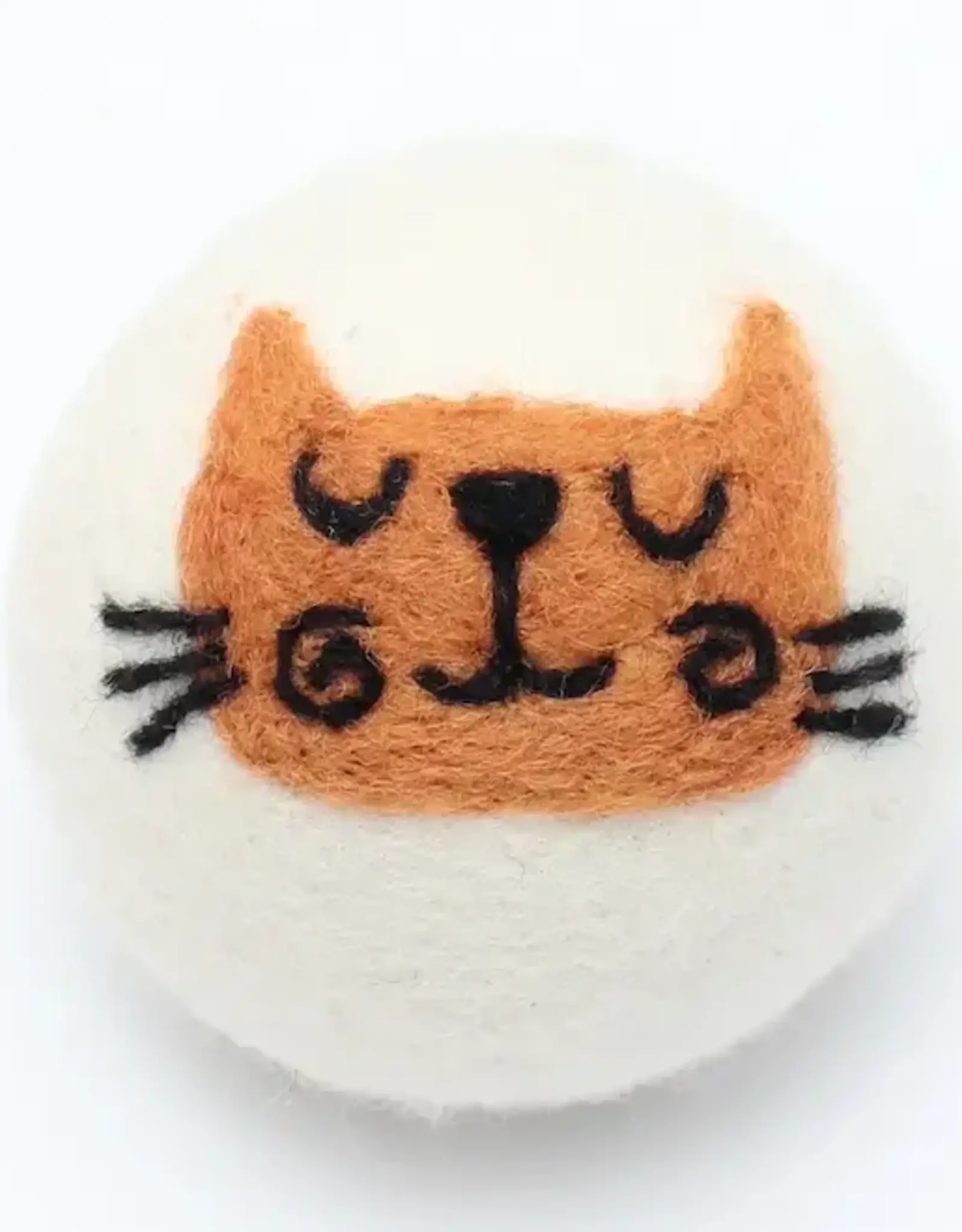 Ethical Global Orange Cat Felt Dryer Ball