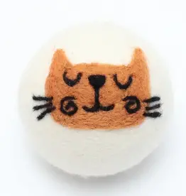 Ethical Global Orange Cat Felt Dryer Ball