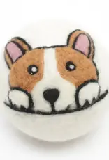 Ethical Global Corgi Dog Felt Dryer Ball