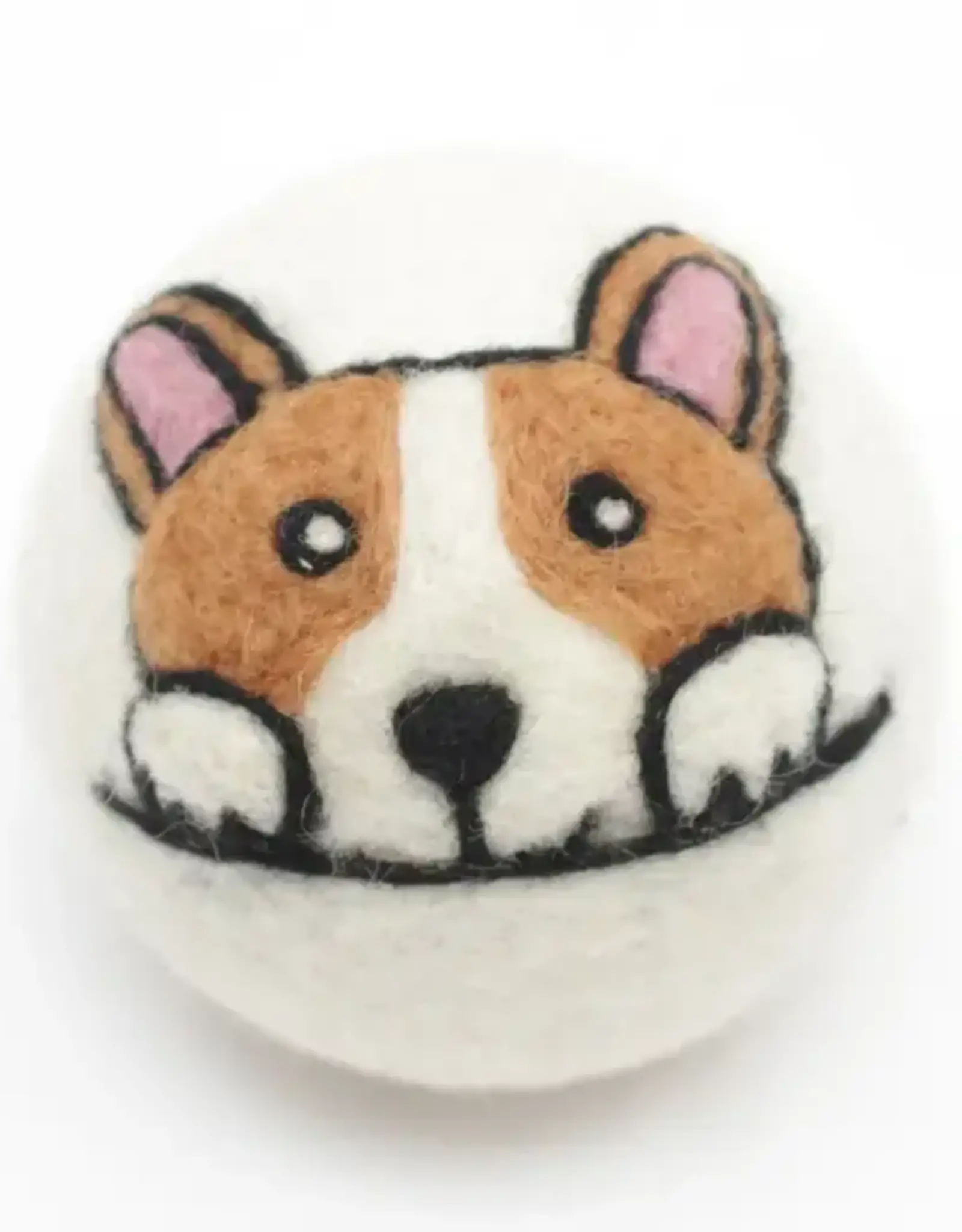 Ethical Global Corgi Dog Felt Dryer Ball