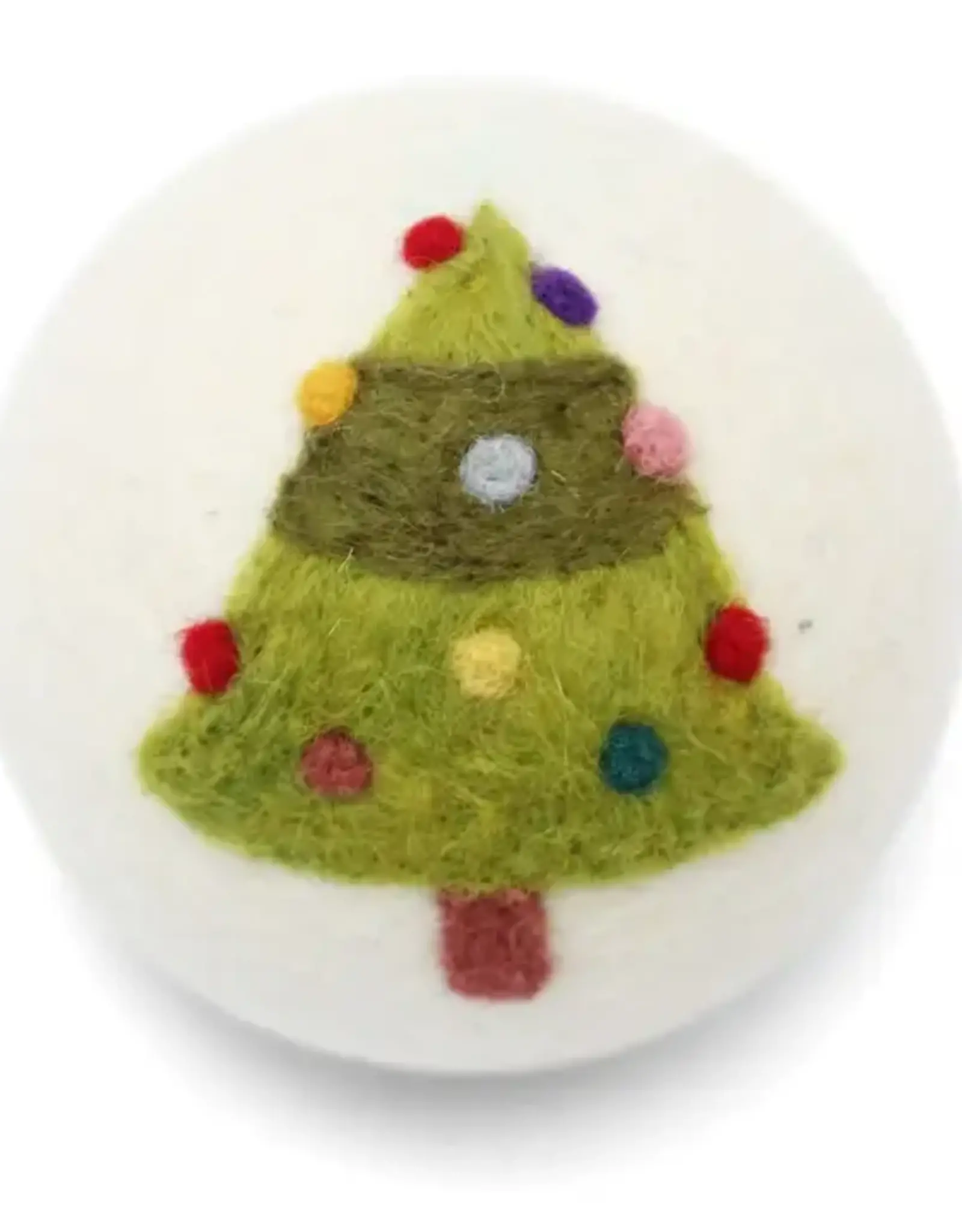 Ethical Global Christmas Tree Felt Dryer Ball
