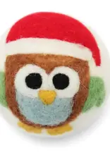 Ethical Global Santa Owl Felt Dryer Ball