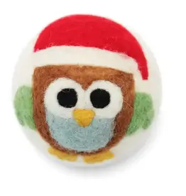 Ethical Global Santa Owl Felt Dryer Ball
