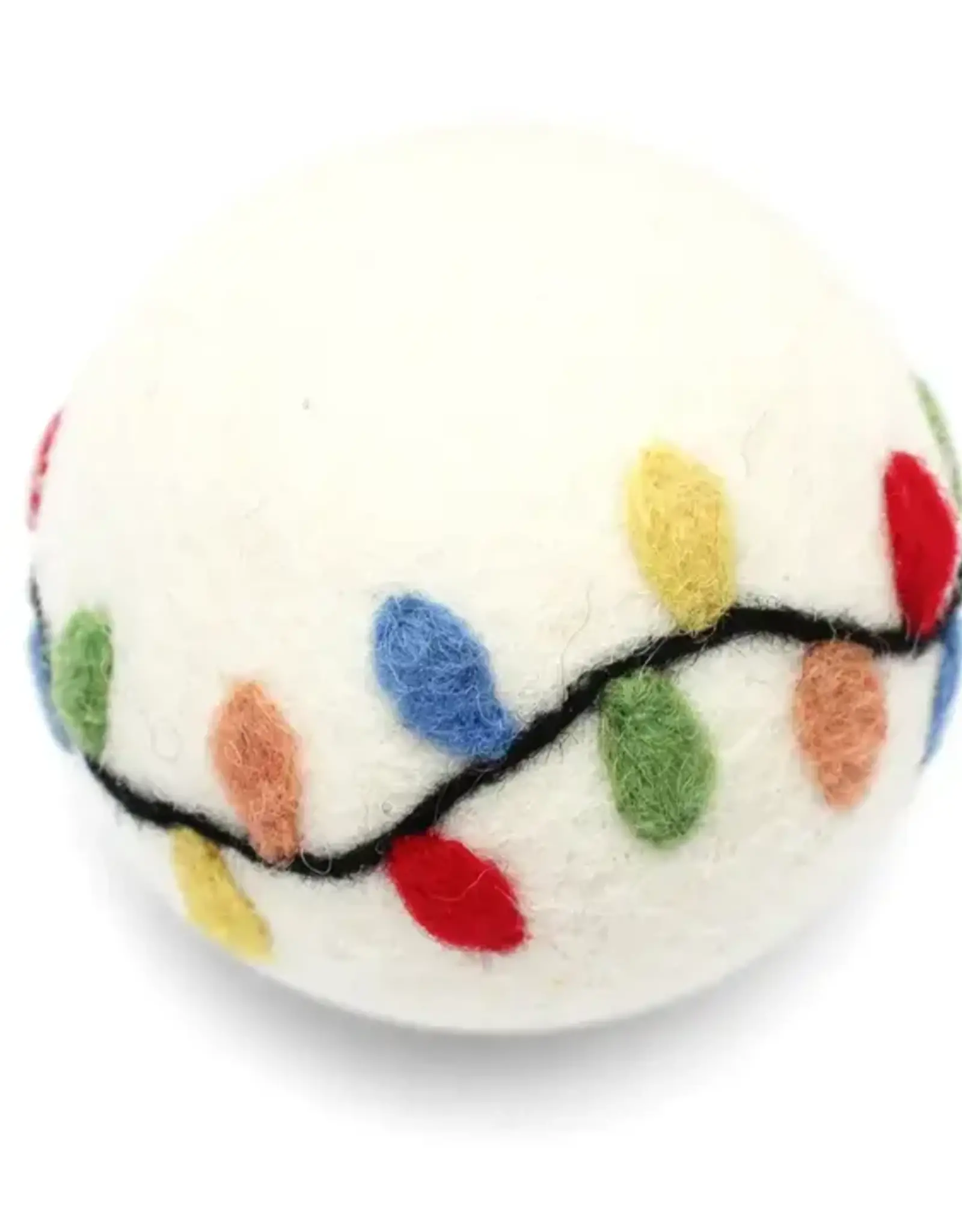 Ethical Global Holiday Lights Felt Dryer Ball