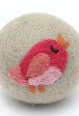 Ethical Global Red Bird Felt Dryer Ball