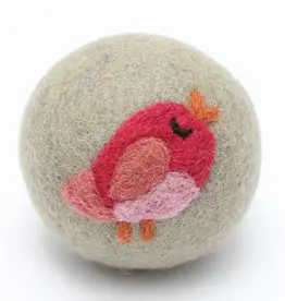 Ethical Global Red Bird Felt Dryer Ball