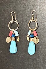Ten Thousand Villages Canada Stone and Glass Beaded Earrings