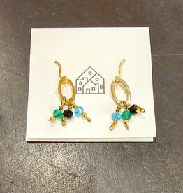 Ten Thousand Villages Canada Agate Rays earrings