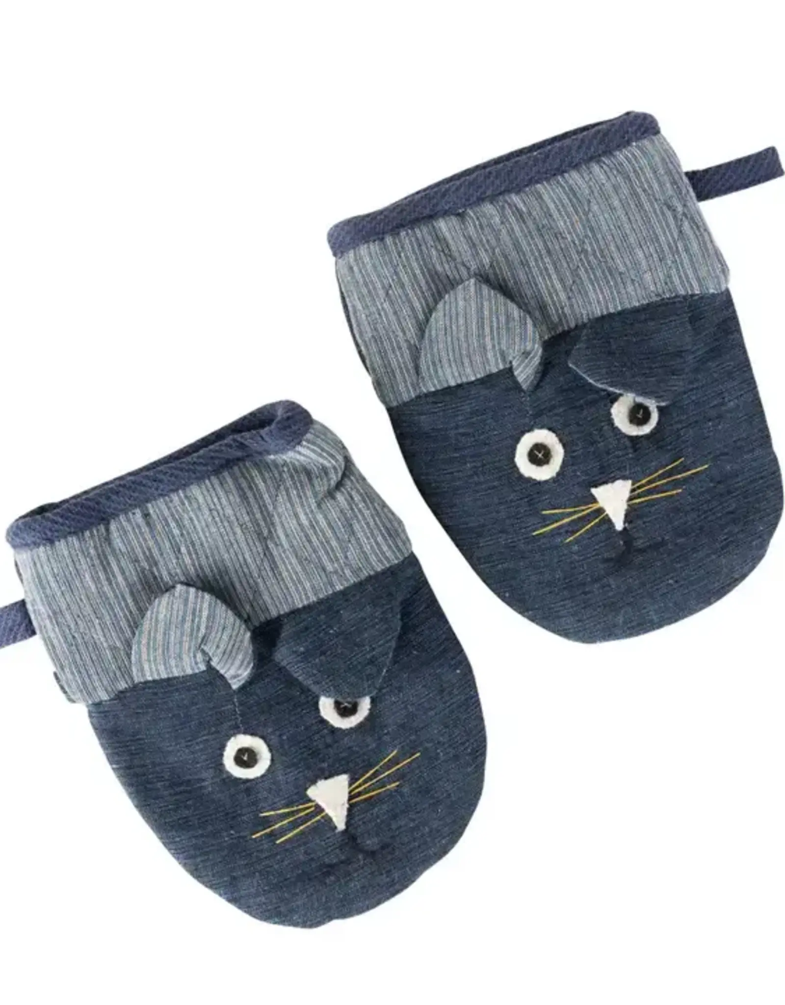 Ten Thousand Villages Little Kitty Oven Mitts