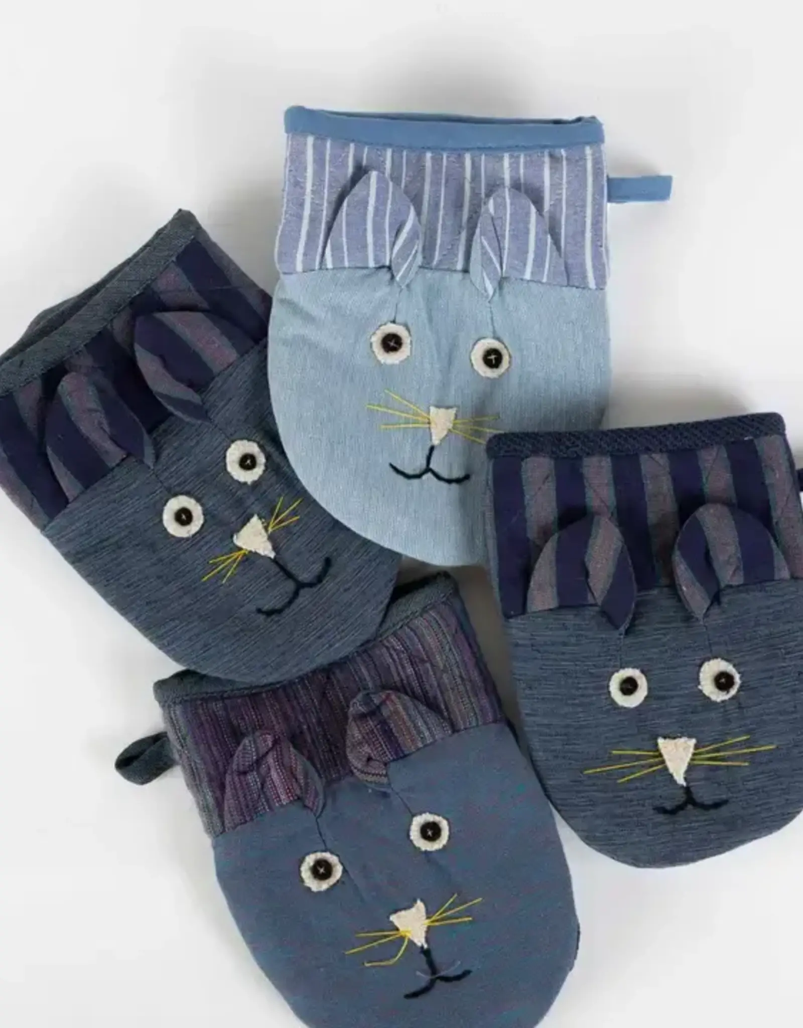 Ten Thousand Villages Little Kitty Oven Mitts