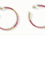 Ten Thousand Villages Canada Red and Gold Wrapped Hoops