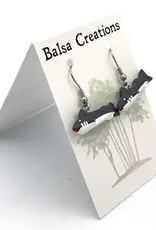 Women of the Cloud Forest Great White Shark Balsa Earrings