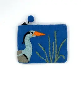 Women of the Cloud Forest Great Blue Heron Coin Purse