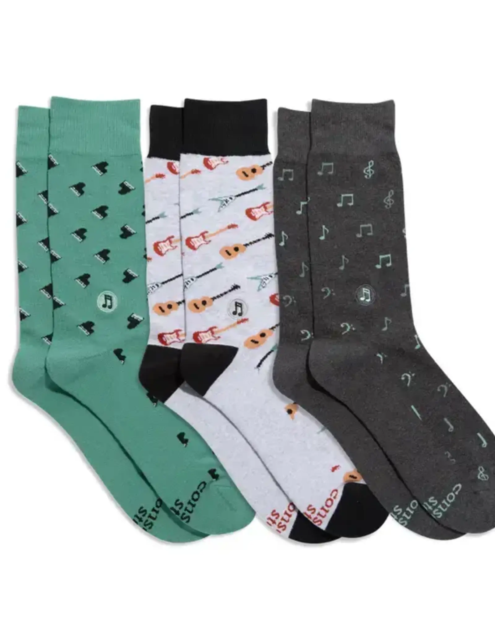 Conscious Step Socks that Support Music Box Set of 3