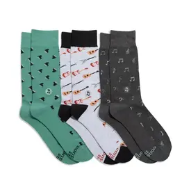 Conscious Step Socks that Support Music Box Set of 3