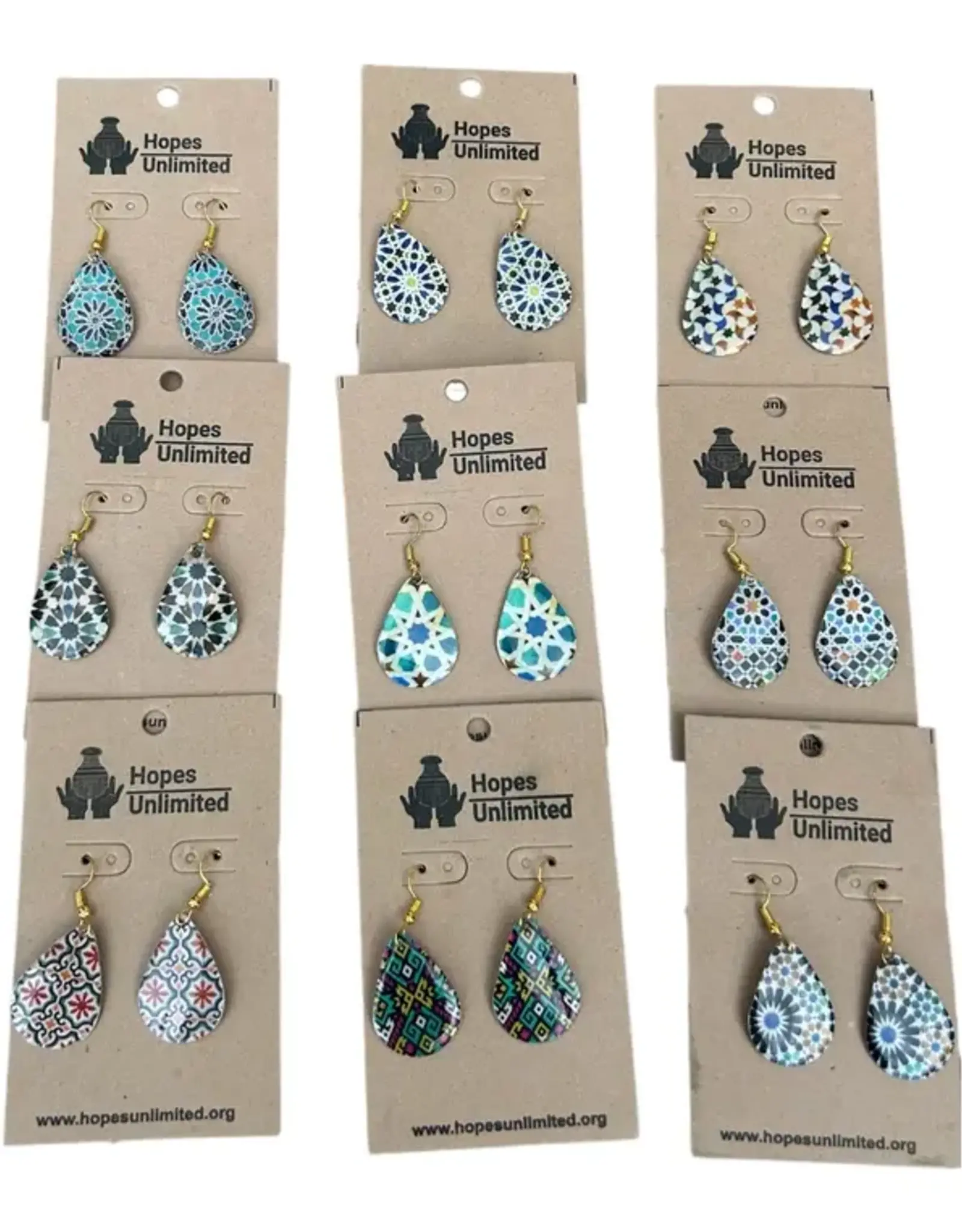 Hopes Unlimited Dewdrop Earrings (Small, Assorted)