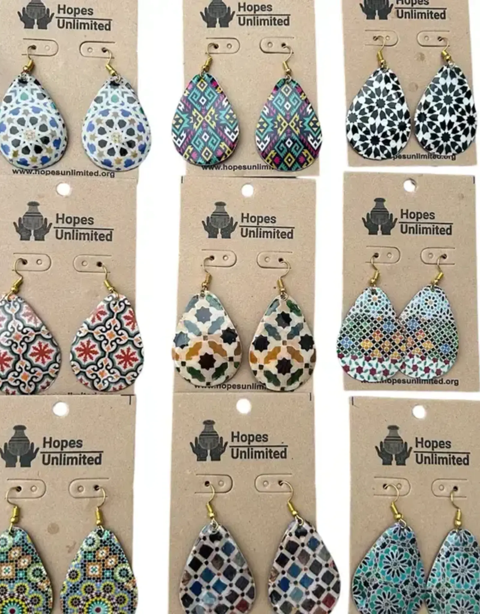 Hopes Unlimited Dewdrop Earrings (Large, Assorted)