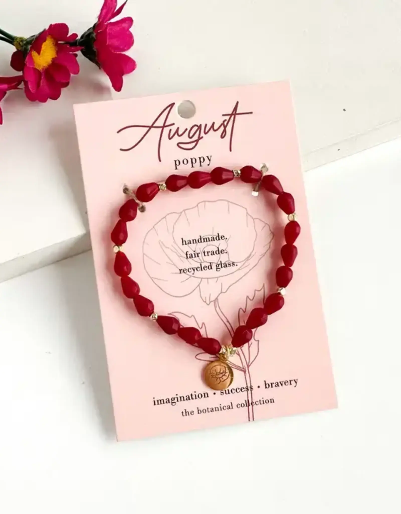 WorldFinds August • Birth Flower Bracelet