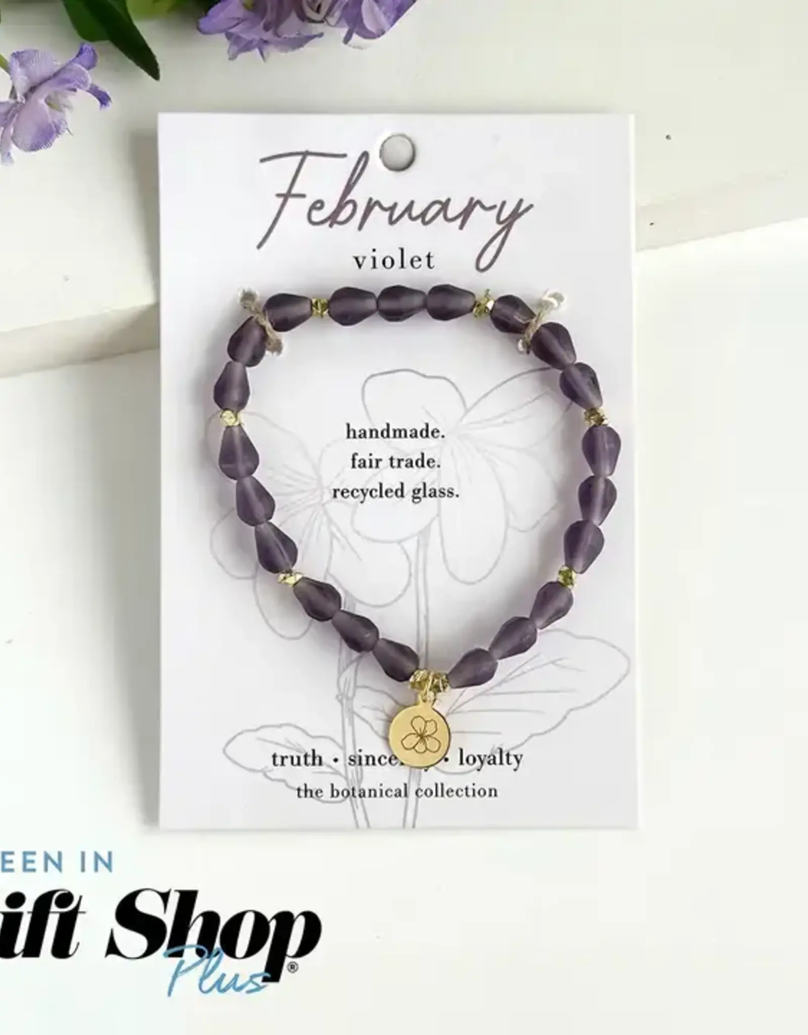 WorldFinds February • Birth Flower Bracelet