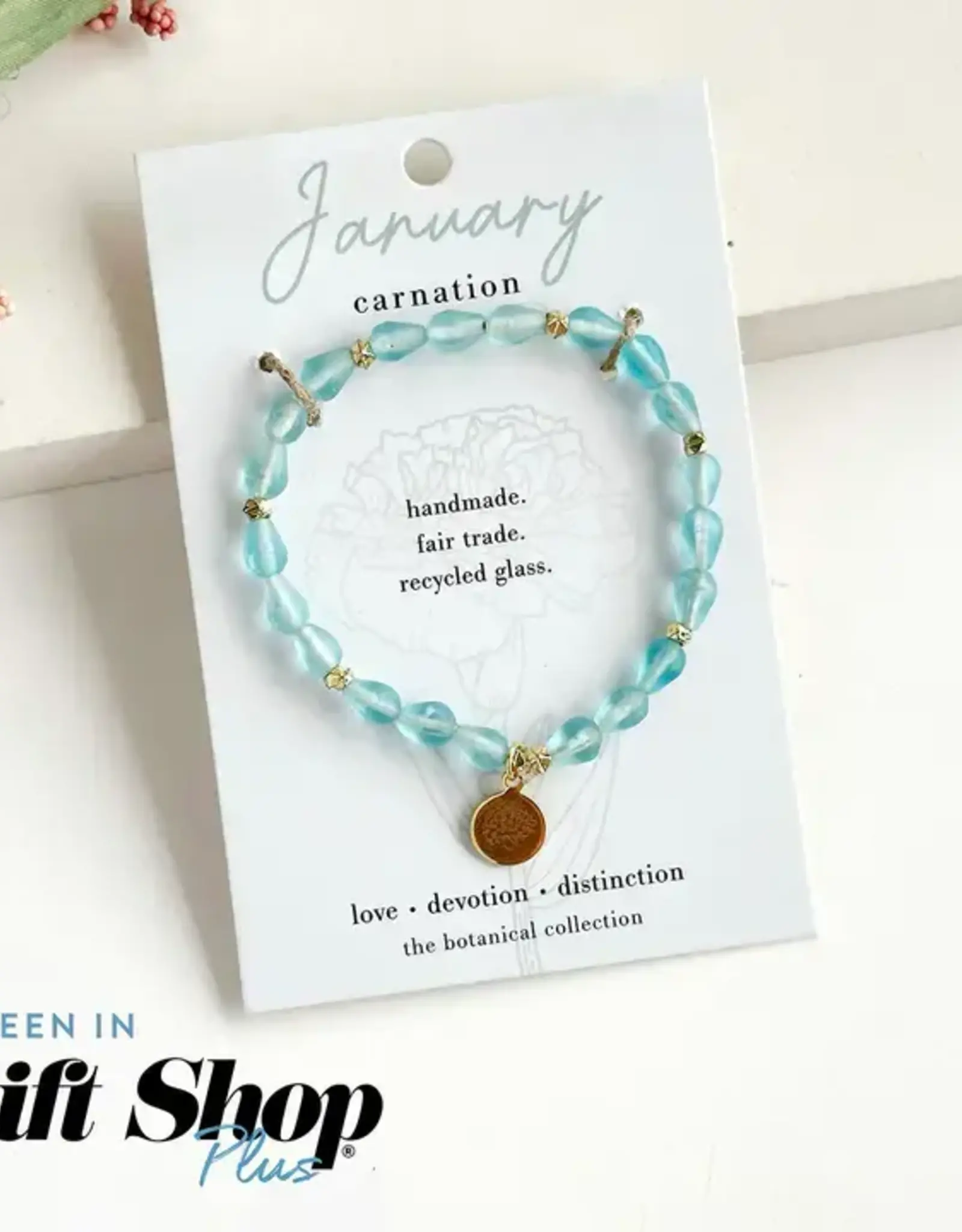 WorldFinds January • Birth Flower Bracelet