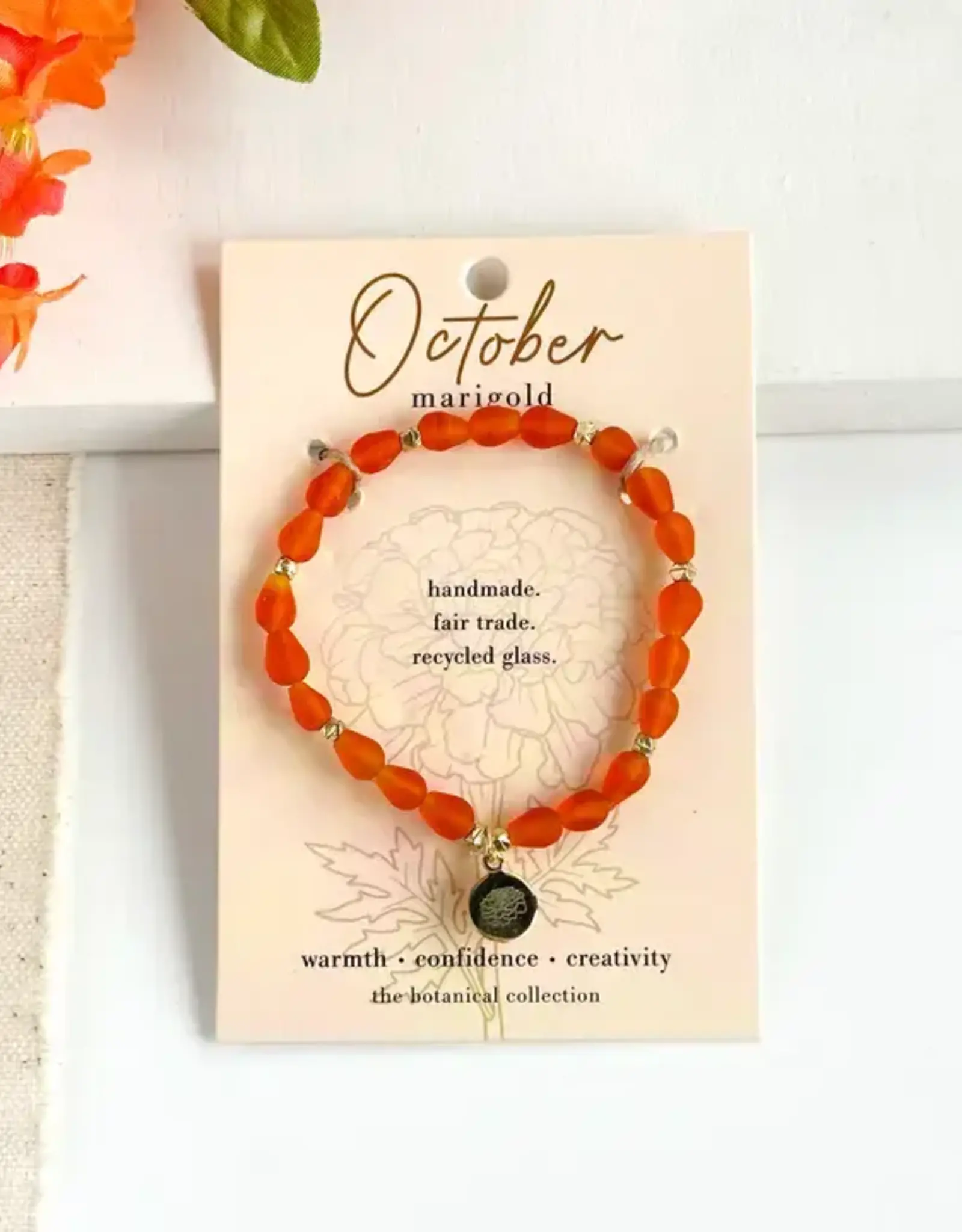 WorldFinds October • Birth Flower Bracelet