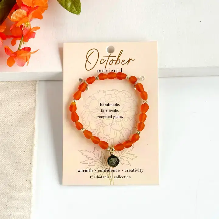 October Birth Items October • Birth Flower Bracelet - Bunyaad