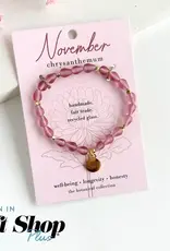 WorldFinds November • Birth Flower Bracelet