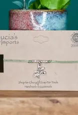 Lucia's Imports Fairy String Charm Bracelet Elephant