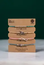 Lucia's Imports Freedom String Charm Bracelet Set