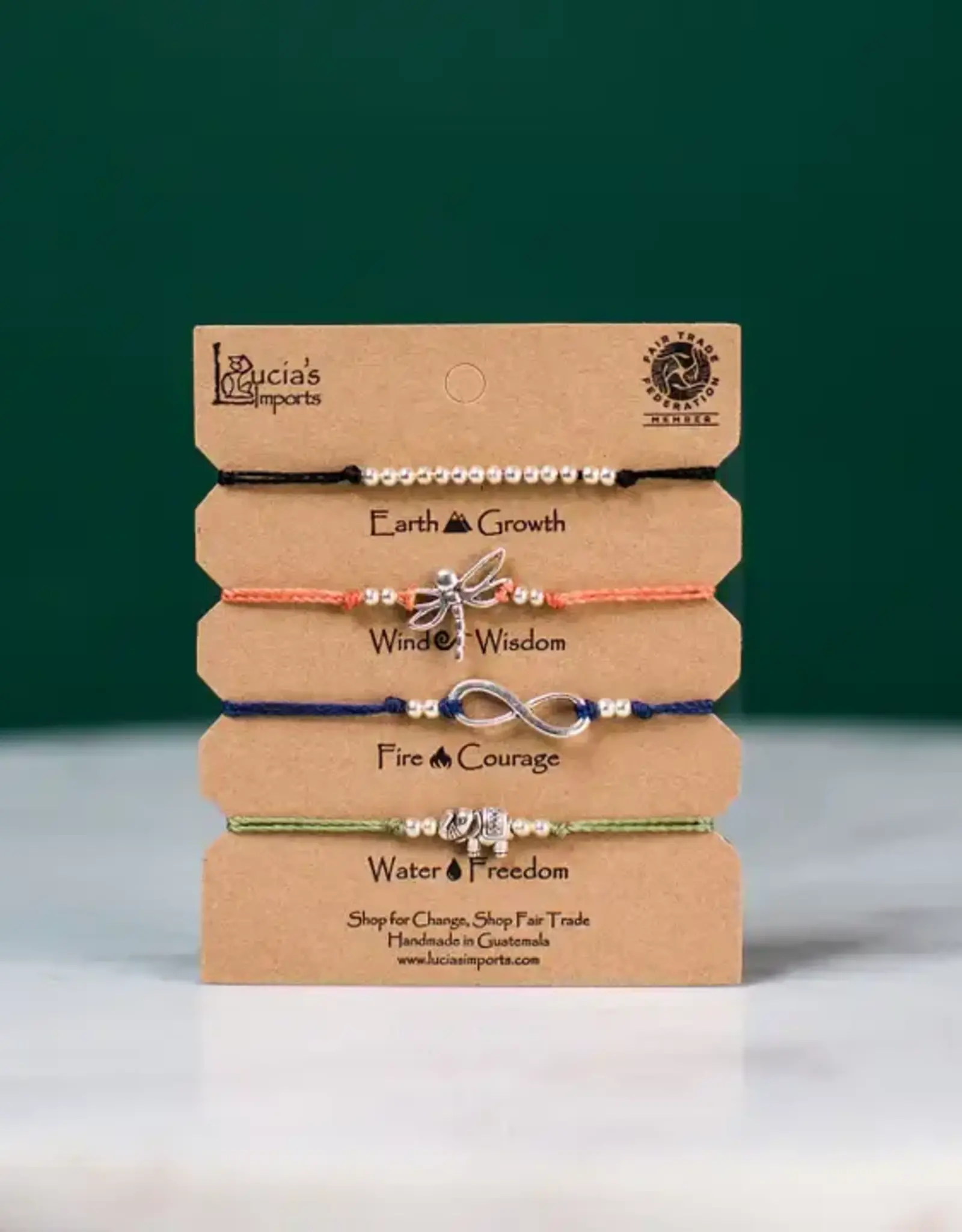 Lucia's Imports Freedom String Charm Bracelet Set