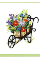 Quilling Card Quilled Wheelbarrow Garden Greeting Card