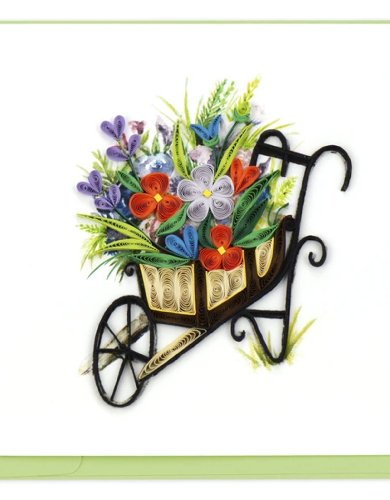 Quilling Card Quilled Wheelbarrow Garden Greeting Card