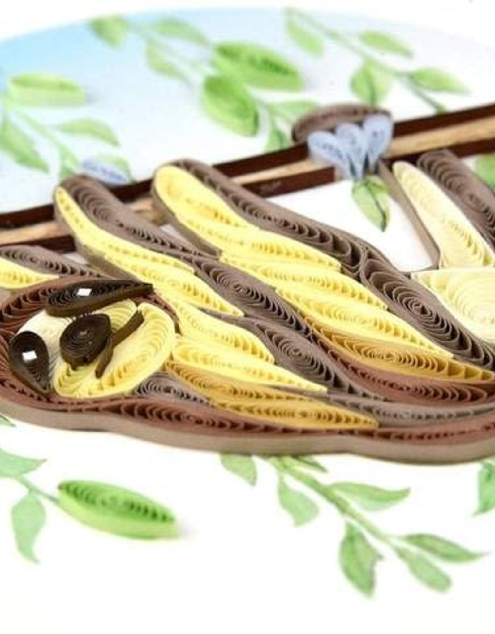 Quilling Card Quilled Sloth Greeting Card