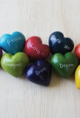 Venture Imports Word Hearts - Fearless, Pink