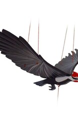 Tulia Artisans Pileated Woodpecker Bird Flying Mobile