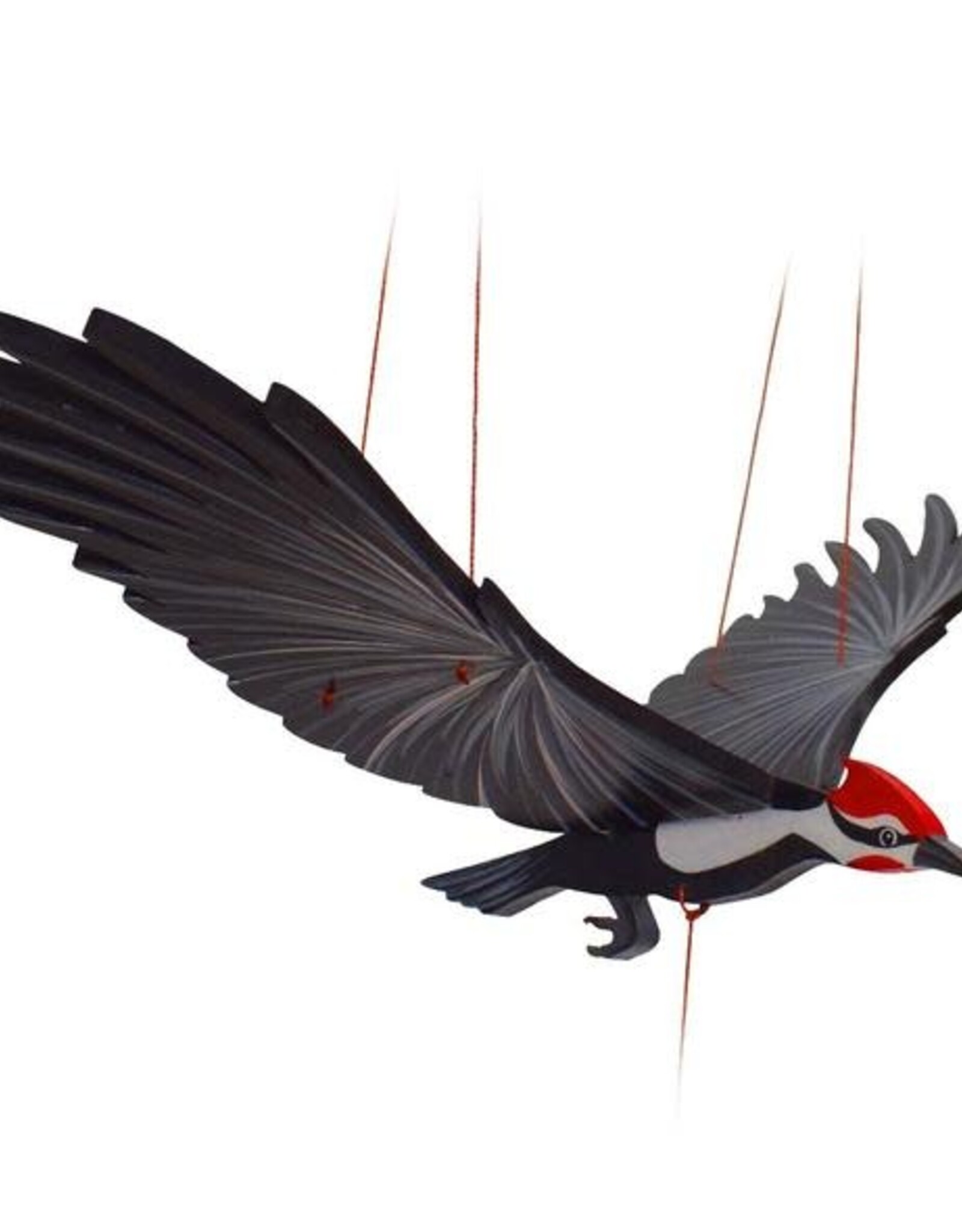 Tulia Artisans Pileated Woodpecker Bird Flying Mobile