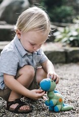 Pebble Steggy Dino Rattle Pink
