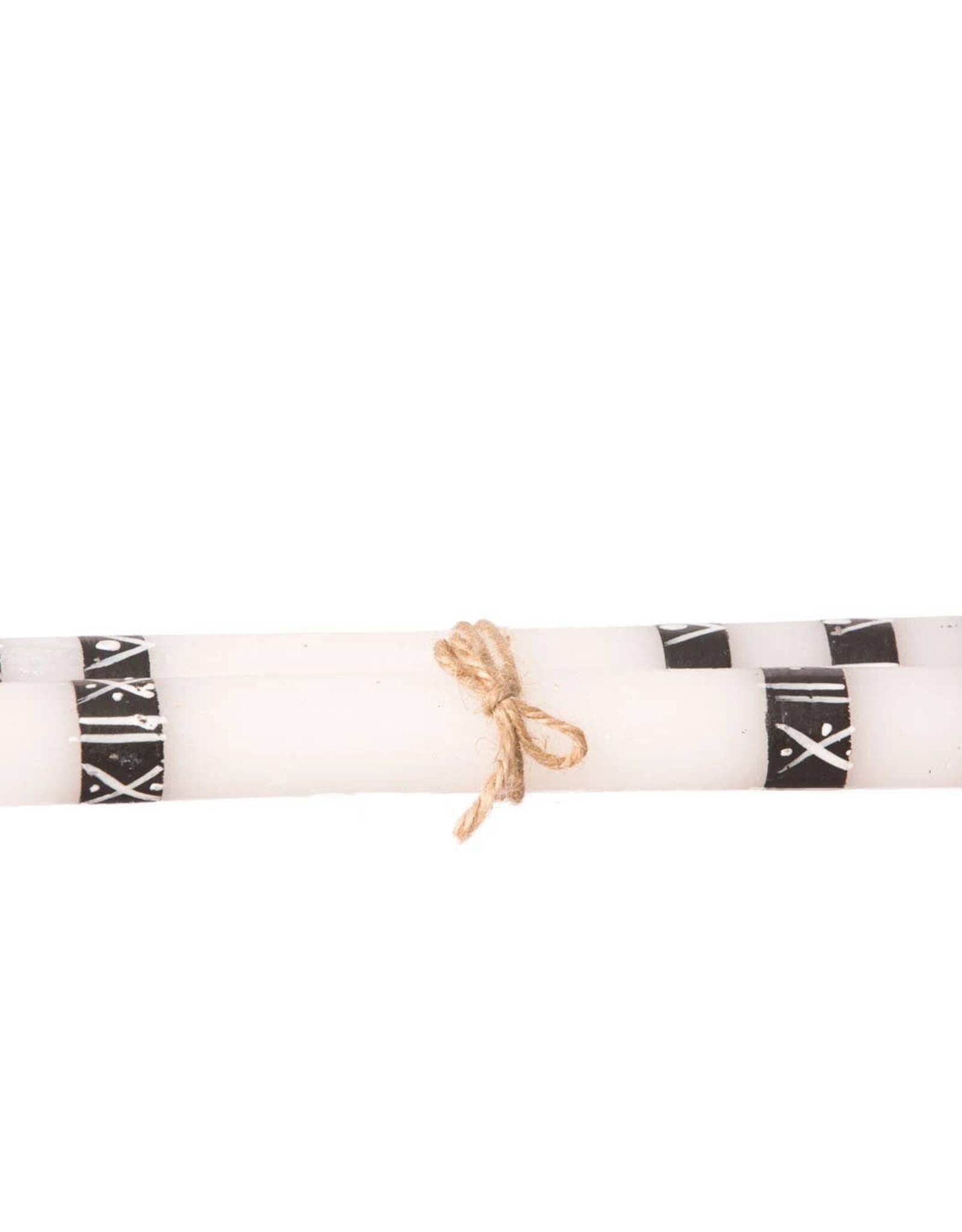 Thumbprint Artifacts Mudcloth Candle - Taper 9 in