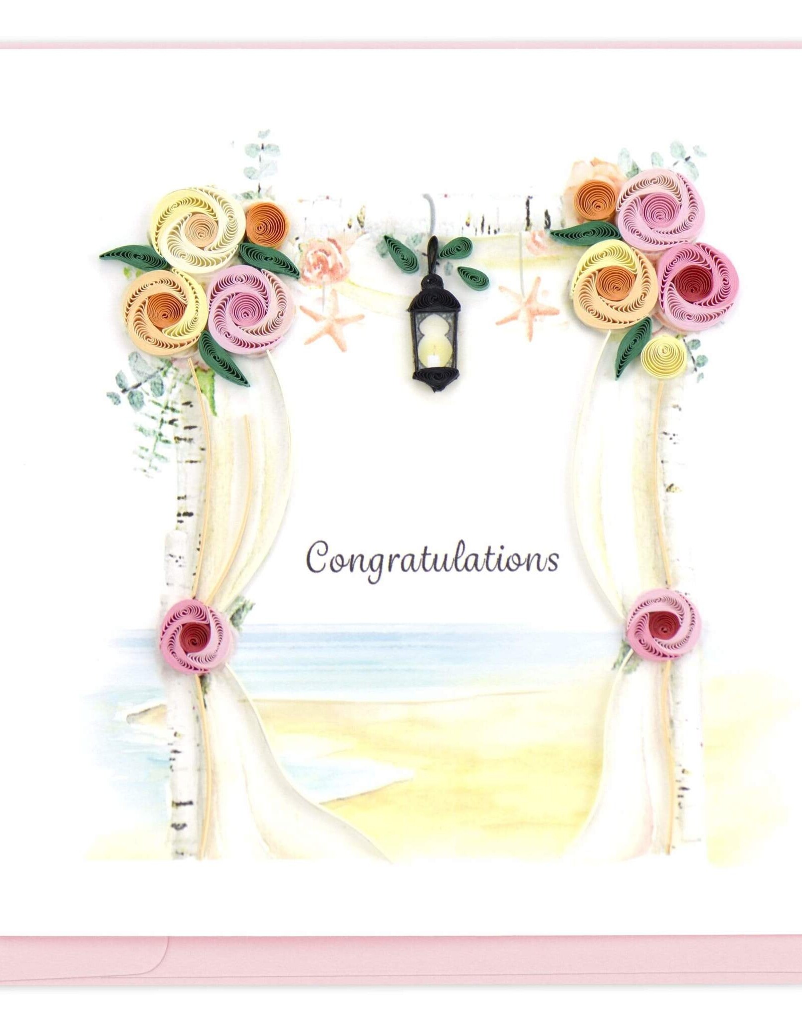 Quilling Card Quilled Wedding Chuppah Greeting Card