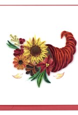 Quilling Card Quilled Floral Cornucopia Greeting Card