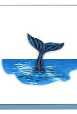 Quilling Card Quilled Whale Tail Greeting Card